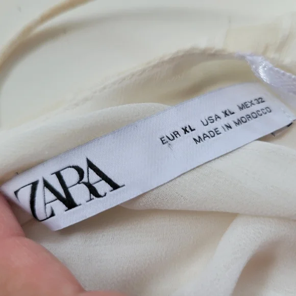 Zara Knotted Stripe Tunic Top Size XL - Picture 7 of 11